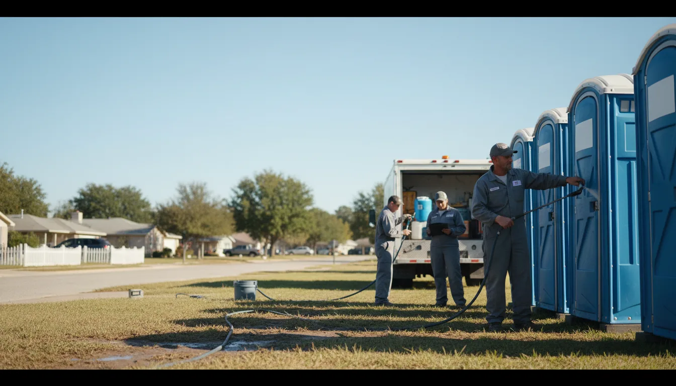 Long-Term Portable Toilet Rental in Stowell, TX near me